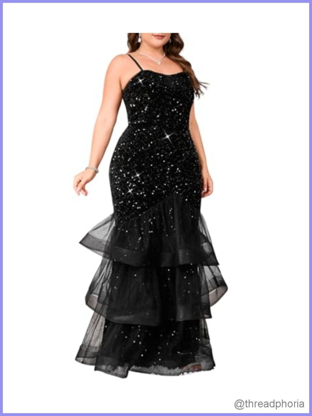 Women's Sleeveless Sequin Mesh Patchwork Maxi Dress Plus Size Evening Gown